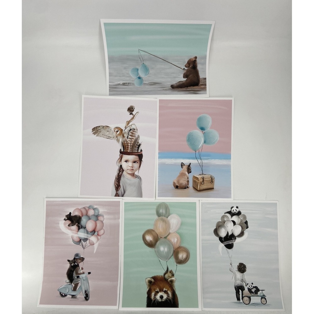 LOT OF 13 LINN WOLF POSTERS FOR CHILDREN S ROOM